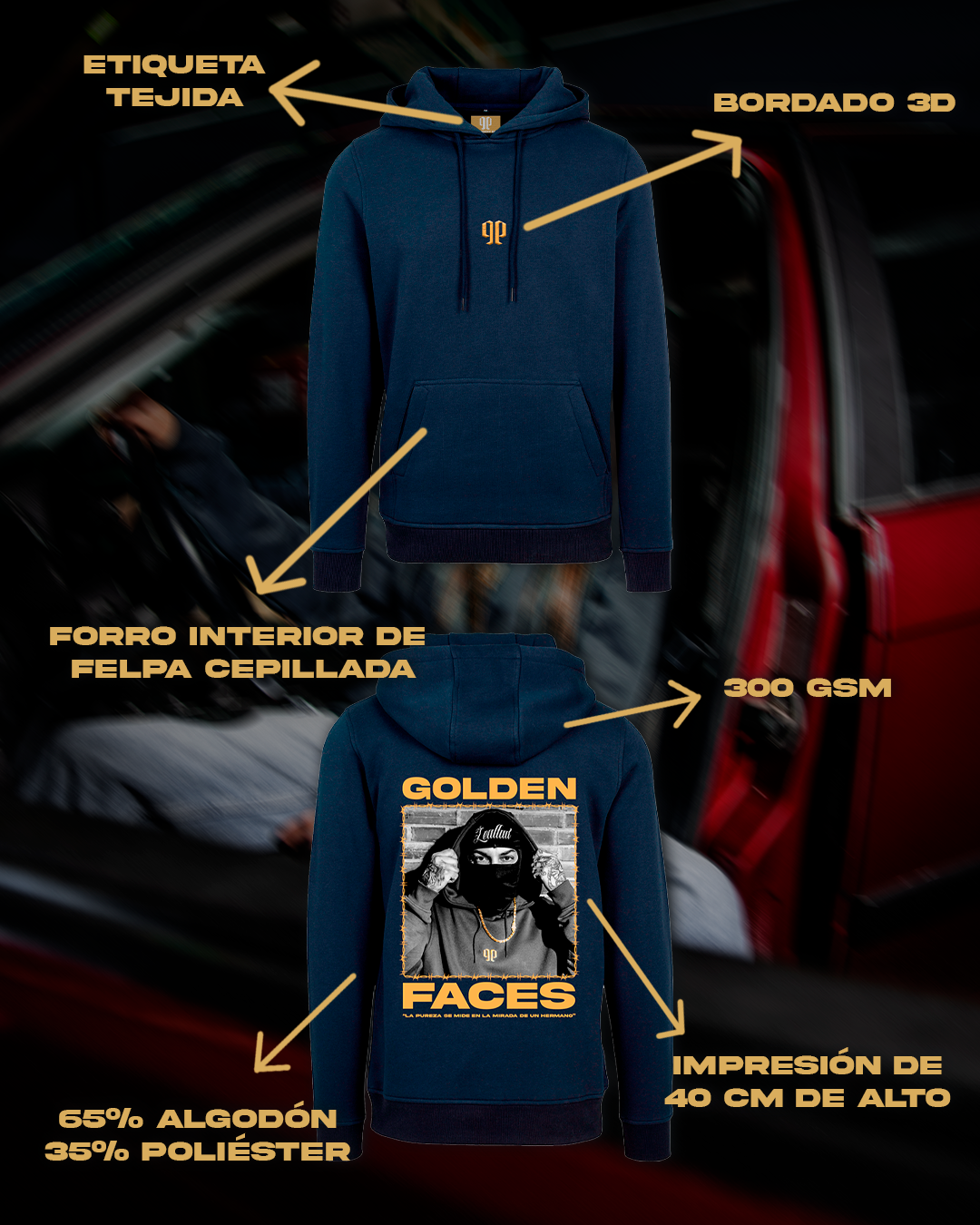 SUDADERA 'GOLDEN FACES' VOL. 02
